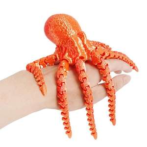 Faible MOQ, adorable et coloré, aimant de réfrigérateur en acier inoxydable en forme de raie manta, imprimé en 3D par laser, motif poisson animal, pour cadeaux de Noël - Product Image 6