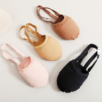 Zapatillas de Danza Tejidas con Suela Media para Mujer y Hombre, Zapatos de Ballet Lírico con Tacón para Danza Contemporánea