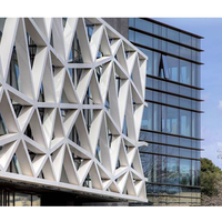 Panneaux muraux extérieurs en métal imperméables, panneaux muraux décoratifs sans cadre, revêtement en aluminium