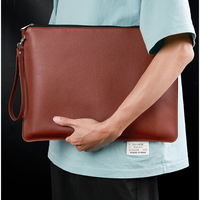 A4 A5 PU cuero documento bolsa cremallera archivo carpeta bolsa Oficina archivador caso