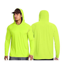 Chemises à manches longues avec capuche pour hommes, séchage rapide, pour la construction, avec logo