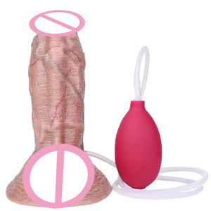 Faak <span class=keywords><strong>Super</strong></span> Zacht Realistische Spuitende Dildo Penis Ejaculeren Grote Lul Penetratie Anale Vrouwelijke Masturbatie Sexy Volwassen Seksspeeltjes - Product Image 5