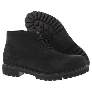 Botas Chukka de Media Caña Premium para Hombre, Negras, de Nubuck, Impermeables, para Todas las Temporadas - Product Image 4