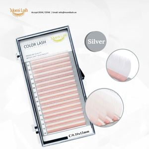 Extensiones de pestañas de plata glamurosa de primera calidad de 0,15mm de espesor tacto suave y lujoso - Product Image 2