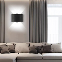 Applique murale d'angle en aluminium pour couloir, Art déco nordique Simple, Led, luminaires