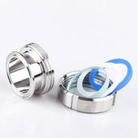 3 "Sanitaire Acier Inoxydable TC Tri-Clamp Connexion Joint Silicone Poli Rond Union Sight Glass pour Réservoir