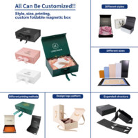 Boîte cadeau rigide de luxe avec logo personnalisé et insert en mousse EVA pour ensemble de bougies parfumées et diffuseurs à bâtonnets