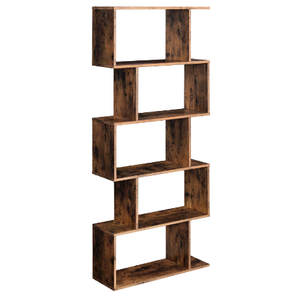 Wallybeauty Modern <b>Wooden</b> Corner Shelf Display Rack with 5 Shelves Extendable Design for Living Room Furniture Easy Install OEM - Product Image 1