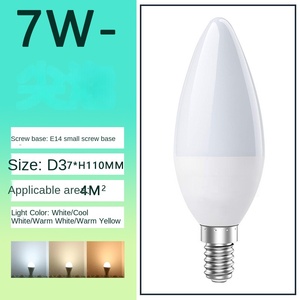 หลอดไฟ LED แบบเชิงเทียน E12 5W 450 ลูเมนส์ แสงวอร์มไวท์ สำหรับโคมระย้า ฐานเล็ก อะลูมิเนียม 80 CRI ใช้งานได้ 50000 ชั่วโมง - Product Image 3