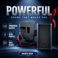 Haut-parleur actif Leon Audio 12 pouces 2 voies 500W RMS Classe D avec DSP, enceinte de scène en plastique