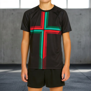 Custom Sublimation Breathable Soccer Uniform <b>Kids</b> Youth Football Team Wear Jerseys and Shorts Set Customized Training Teamwear - Product Image 2