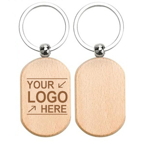 Customizable Eco-Friendly Beech Wood Carabiner Keychains Bulk Keychain Blanks Logo Natural Color Letterpress Printing for Crafts