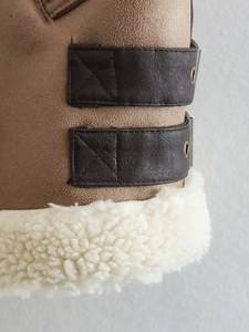 MYST & ZA, <span class=keywords><strong>chaleco</strong></span> de empalme de lana de imitación de cuero para mujer, novedad de primavera 2024, informal, con solapa, sin mangas, grueso y cálido, 2969256 - Product Image 4