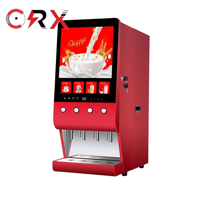4 Flavours Smart Coffee Machine Commercial Hot Instant Coffee Vending Machine