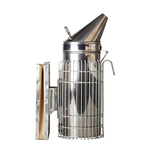 Ahumador de Acero Inoxidable Puntiagudo de Nuevo Estilo para Apicultura, Calidad de Exportación, 32 cm, Color Plateado, Ahuma sin Dañar a <span class=keywords><strong>las</strong></span> Abejas - Product Image 4