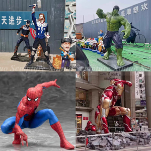 Sculpture en fibre de verre <span class=keywords><strong>Hulk</strong></span> grandeur nature | Statue de super-héros pour parc à thème de film, centre commercial et décoration extérieure intérieure - Product Image 6