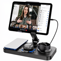 Adaptateurs CarPlay sans fil, chargeur magnétique sans fil 30W pour tablette, montre, station de charge sans fil pliable 6 en 1 avec lampe