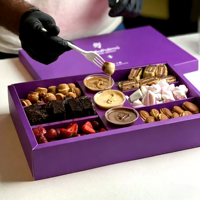 Boîte à gâteaux, boîte à biscuits, boîte à desserts, boîte à desserts personnalisée, plateau en papier, boîte à trempette, boîte de traiteur, boîte de fête