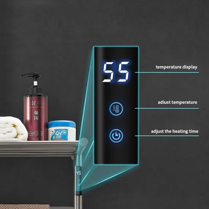 Nouvelle arrivée, porte-serviettes de salle de bain en acier inoxydable, sèche-serviettes électrique, rail chauffant pour serviettes, chauffe-serviettes rotatif, <span class=keywords><strong>minuterie</strong></span>, 4 barres - Product Image 6