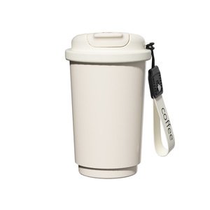 Nuevo Vaso Térmico de Acero Inoxidable 316 <span class=keywords><strong>para</strong></span> Café, Portátil <span class=keywords><strong>para</strong></span> Mujer, Uso en Exteriores y Coche, Aislamiento Térmico de 6-12 Horas, con Pajita y Cierre - Product Image 3