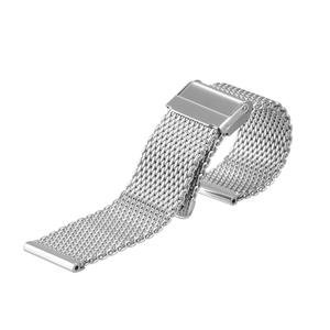 Bracelet de <span class=keywords><strong>montre</strong></span> milanais à double connecteur solide de sécurité Bracelets de <span class=keywords><strong>montre</strong></span> en acier inoxydable fabriqués par CNC de 22mm pour montres intelligentes et traditionnelles - Product Image 3