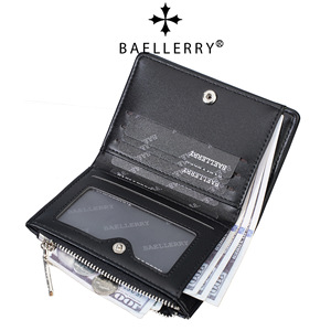 กระเป๋าสตางค์สั้นผู้หญิง Baellerry กระเป๋าใส่เหรียญ PU ขนาดเล็กพร้อมซิปและช่องใส่บัตรสำหรับใช้ในชีวิตประจำวัน - Product Image 3