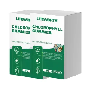 Lifeworth 100% natural Chlorophyll 95% vitamin gummies healthcare supplement boost immunity good for eyes gummies halal gummy ca