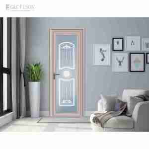 Fuson OEM chấp nhận được pháp biệt thự phía trước vòm hình bên ngoài nhôm thép sắt nhập lối vào cửa chính với kính - Product Image 3