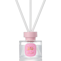 Cadeau de la Saint-Valentin, diffuseur de parfum à l'huile de rose, diffuseur de parfum à roseaux, bouteille en verre, décoration, huile essentielle sans feu, longue durée