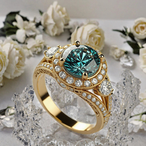 Nouvelle bague tendance pour femme, en laiton plaqué or, incrustée de zircon rouge, avec sertissage à griffes, idéale pour mariage, fiançailles ou comme cadeau de fête. - Product Image 3