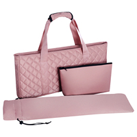 Sac de Mahjong américain rose personnalisé, multifonctionnel, grande capacité, pliable