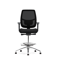Chaise de bureau ergonomique pivotante en tissu maillé, chaise de conférence de haute qualité, chaise de bar pour réunions de bureau et café