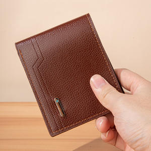 กระเป๋าสตางค์ธุรกิจย้อนยุคความจุขนาดใหญ่สำหรับผู้ชายกระเป๋าสตางค์หลายช่องเปิดปิดความยาวสั้นกระเป๋าใส่บัตรคลิปหนีบเงินจากโรงงานขายส่ง - Product Image 4