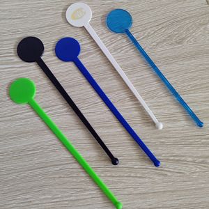 Agitadores de Bebidas de Plástico Personalizados al por Mayor, Palitos Agitadores Redondos con Logotipo Moderno de 180 mm para Bodas, Viajes, Juego de Herramientas de Bar - Product Image 2
