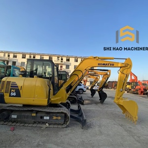 Excavadora de cadenas usada KOMATSU PC56 de 5.6 toneladas de alta calidad, original japonesa para trabajo agrícola y doméstico - Product Image 2