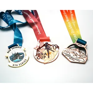 Prêmio de corrida de ciclismo medalhas de esportes de montanha medalhas personalizadas de ciclismo de passeio de bicicleta 3D