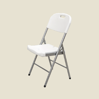 Table et chaises pliantes classiques en bambou blanc pour événements, mobilier de jardin extérieur en plastique pour événements
