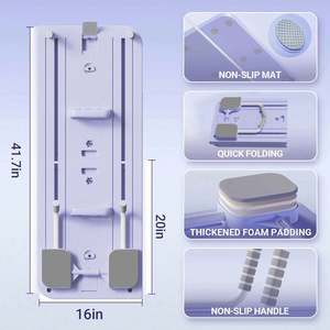 ชุดอุปกรณ์พิลาทิสแบบพับได้อเนกประสงค์ 6 in 1 ทำจากวัสดุ PP พร้อมตัวจับเวลา อุปกรณ์พิลาทิส ลูกกลิ้งบริหารหน้าท้องสำหรับใช้ในบ้าน - Product Image 2