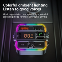 Lecteur MP3 de voiture T67 avec Bluetooth 5.3, émetteur FM, amplification des basses, charge USB-C PD et QC3.0 30W, appels mains libres