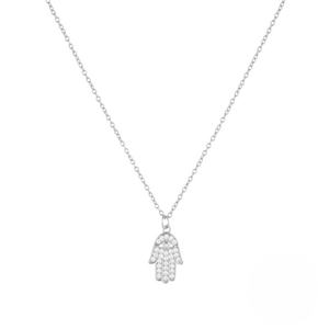Collana con Ciondolo Occhio del Diavolo Hamsa in Argento Sterling 925 Placcato Oro per <span class=keywords><strong>Donna</strong></span> - Product Image 6