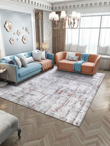 Tapis géométrique abstrait imprimé en nylon fabriqué à la machine en boucle Wilton respectueux de l'environnement Salon Décoration intérieure Tapis sur mesure - Product Image 4