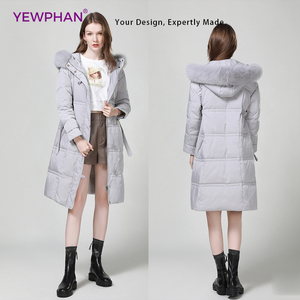 Veste en duvet personnalisée pour femmes Manteaux en duvet pour femmes Parkas De Mujer en fourrure véritable Chaqueta imperméable - Product Image 5