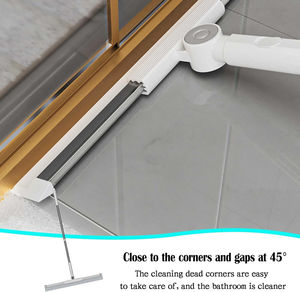 Mopa y Escoba Telescópica de Acero Inoxidable Ecológica para Limpieza de Inodoros y Baños, Barrido y Raspado de Pisos - Product Image 4