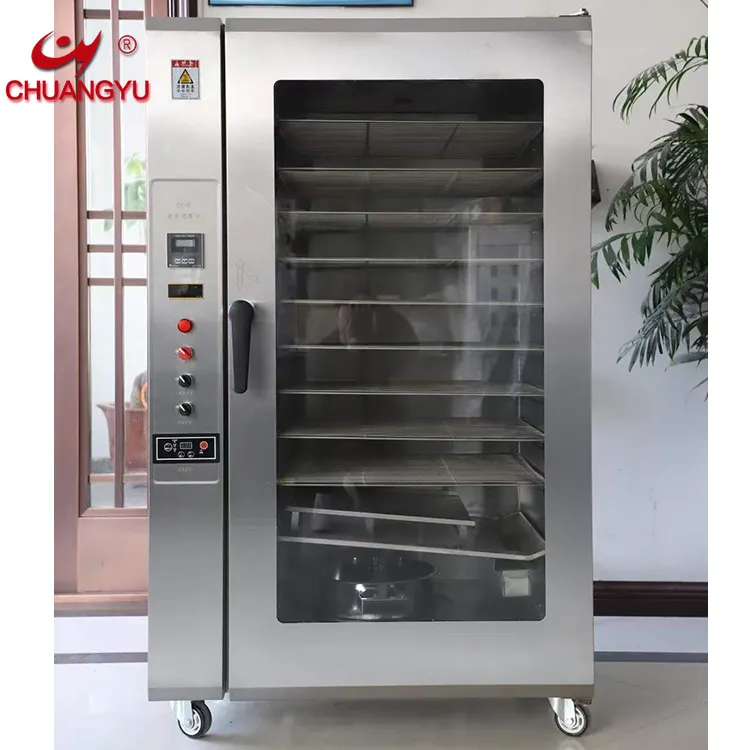 Chuangyu sosis kering uap Gas otomatis komersial Oven daging asap lele ikan lele panas