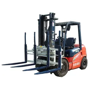 All Capacity Diesel/Electric/Lpg Forklift With Single-double Pallet Handlers Attachment Suitable For Food Beverage Industry