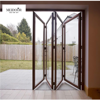 Portes intérieures modernes personnalisées en aluminium fabricant de portes pivotantes en verre pour la maison portes coulissantes pliantes de placard coupe-vent