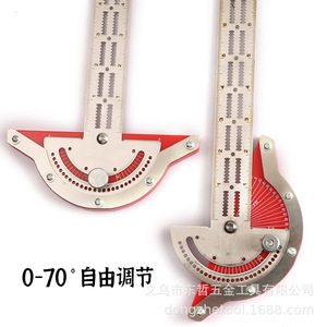 Dongzhe Woodworkers Edge Ruler Metal 0-180 Degree Angle Gauge For Woodworking Tools - Product Image 3