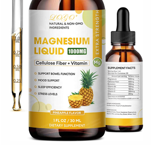 Gelişmiş Magnezyum Sitrat Glisinat L-treonat, B6 D <span class=keywords><strong>C</strong></span> Vitaminleri ile Yetişkin Takviyesi Üçlü Kompleks Sıvı Damlalar - Product Image 1