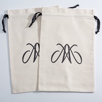 Sac en toile de coton personnalisé avec logo imprimé, 8 oz, avec cordon de serrage, réutilisable, pour cadeaux, bougies, rangement, protection contre la poussière