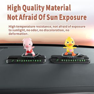 Kit d'accessoires de décoration intérieure de <span class=keywords><strong>voiture</strong></span> innovant en PVC, plaque d'immatriculation temporaire mobile, poupée - Product Image 2